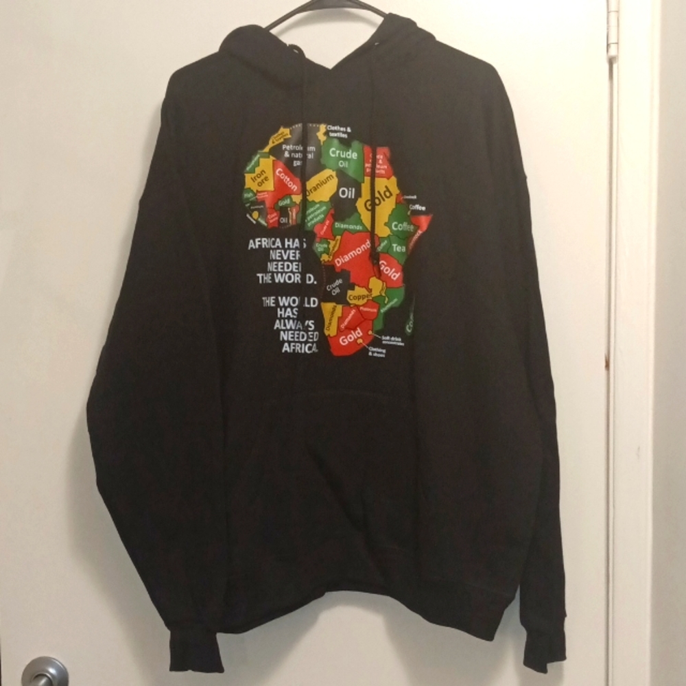 Gildan XL Black graphic hoodie